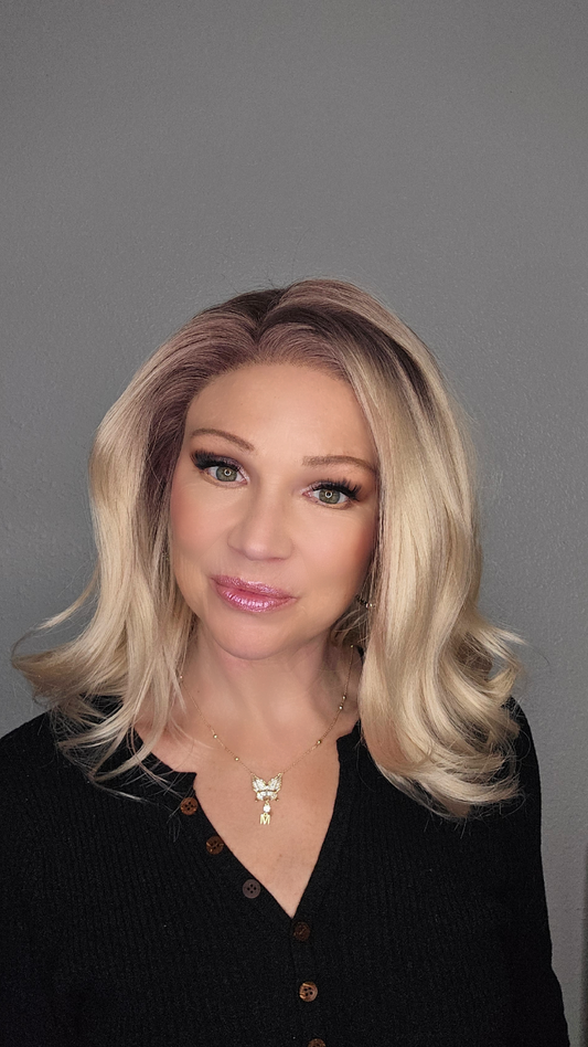 CARKIRA 14" Brenda 13x4 Lace Front Wig with Medium Cap Unisex Heat Friendly Up to 320°F Natural Looking Soft Smooth Realistic Scalp Hairline