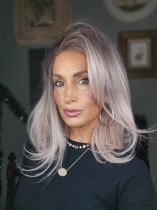 CARKIRA Nina 13x4 Lace Front Wig with Medium Cap Unisex Heat Friendly Up to 320°F Natural Looking Soft Smooth Realistic Scalp Hairline