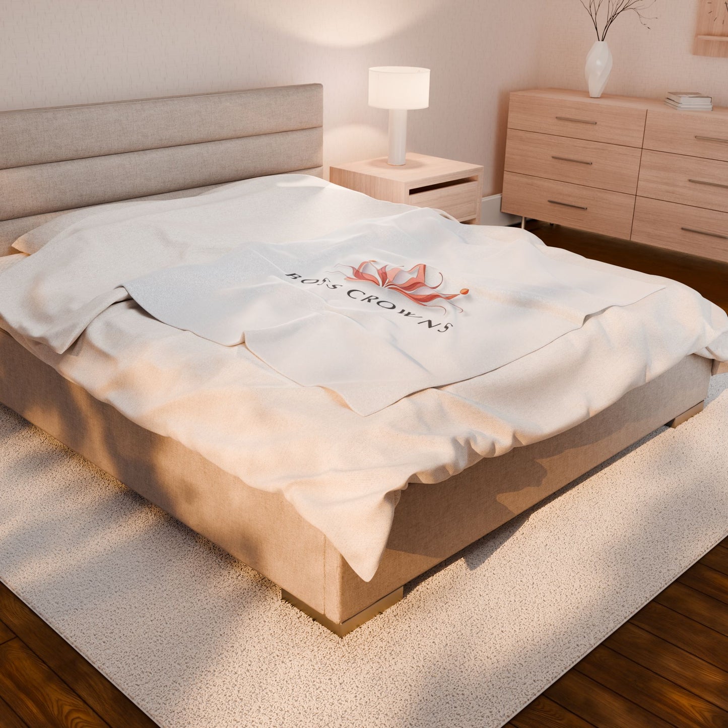 Boss Crowns Velveteen Plush Blanket - Cozy Decor