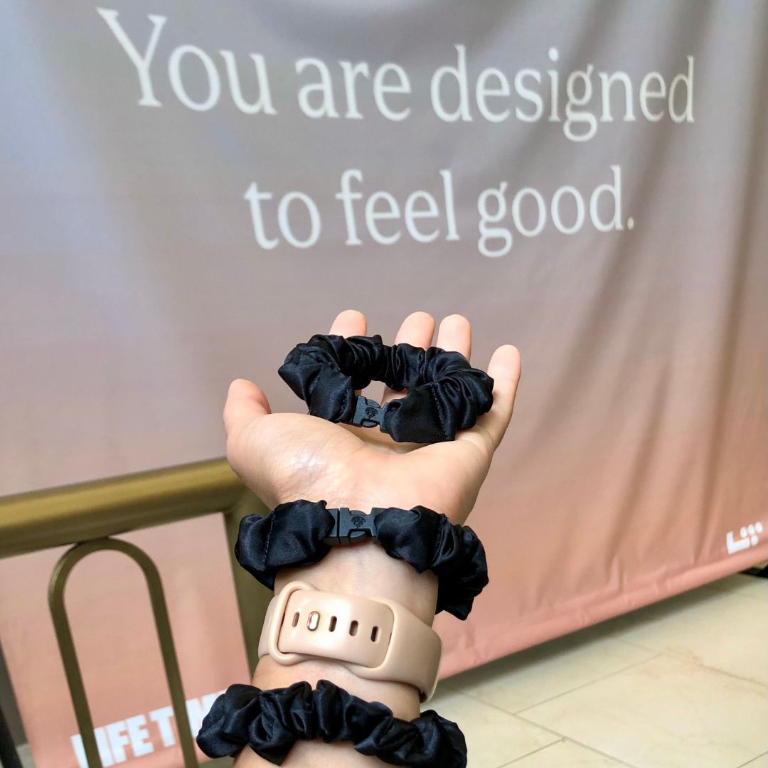 MINI 3-Pack Neutral Buckle Scrunchies Bundle - No Snagging, No Tangles