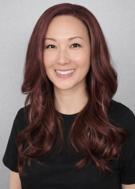 CARKIRA Tathy Cherry Cordial Blend 20 Inch 13x4 Lace Front Synthetic Wig Glueless Natural Hairline Heat-Friendly