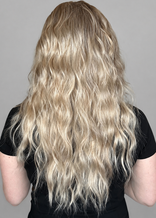 CARKIRA Kay in Goldilocks Porridge Blonde 20" Inch 13x4 Lace Front Synthetic Wig Glueless Natural Hairline Heat-Friendly