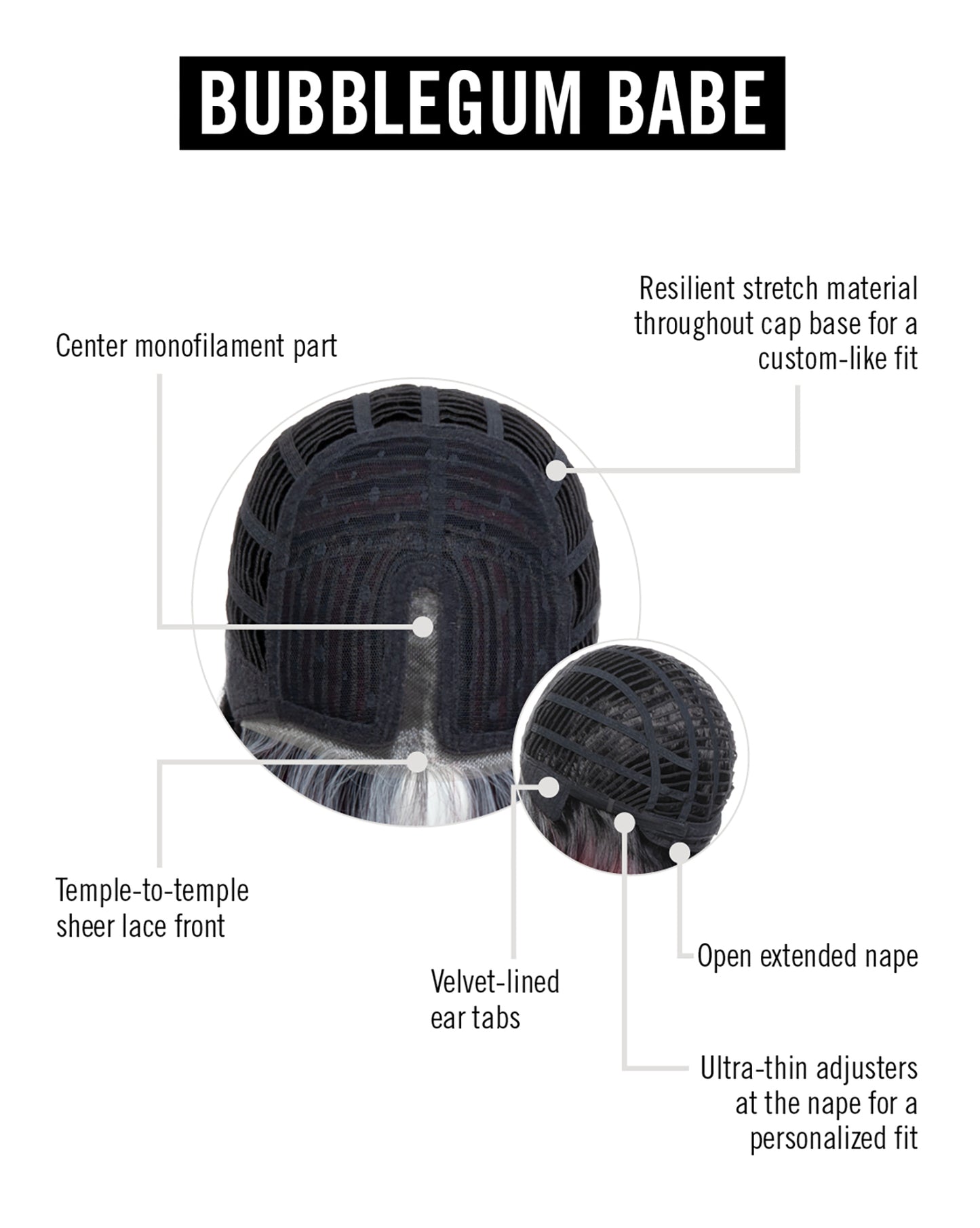 Bubblegum Babe Cap Construction