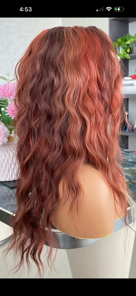 CARKIRA - Amelia - Dark Copper Red - 13x4 Lace Front - Medium Cap - FREE SHIPPING