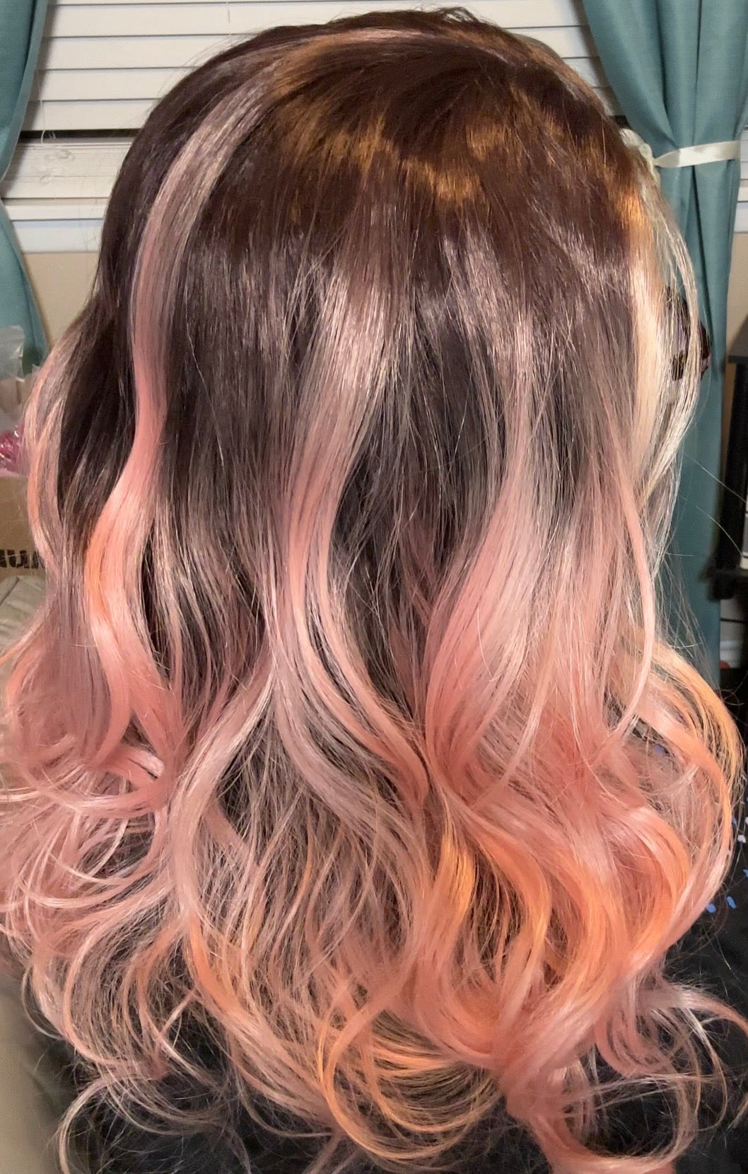 CARKIRA Marie Peachy Pink 13x4 Lace Front Wig with Medium Cap Unisex Heat Friendly Up to 320°F Natural Looking Soft Smooth Realistic Scalp Hairline (Copy) (Copy)