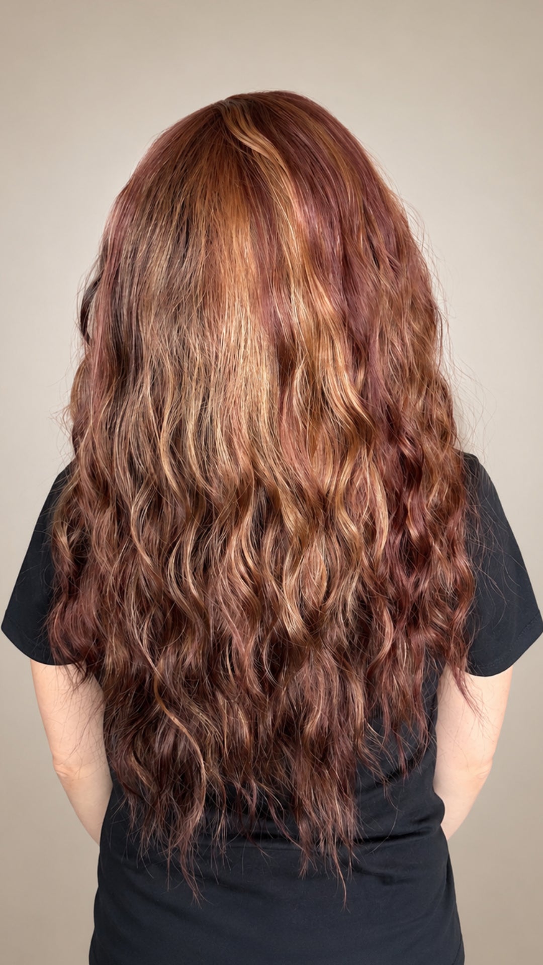 CARKIRA Lisa Spiced Cocoa Merlot 20-22" Inch 13x4 Luxury Lace Front Synthetic Wig Glueless Natural Hairline Heat-Friendly