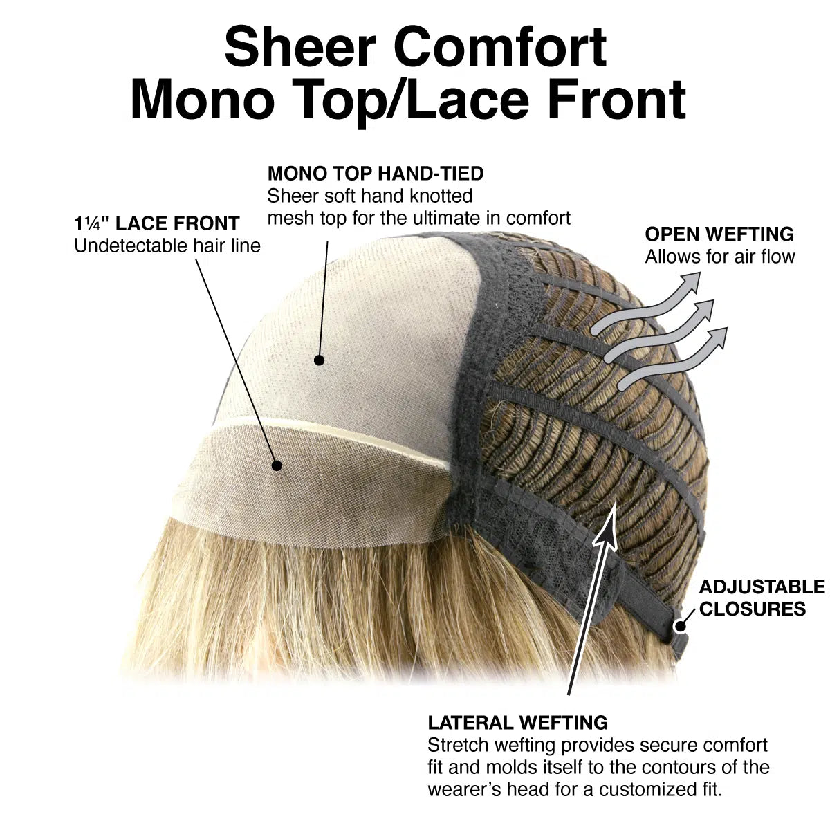 Charlie Full Mono - TressAllure Discontinued - Non-HF Fibers - Use Affiliate's 30% Code or BOSS30