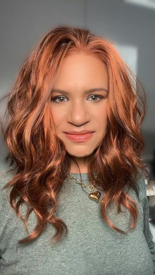 CARKIRA Mandy Vibrant Red 13x4 Lace Front Wig with Medium Cap Unisex Heat Friendly Up to 320°F Natural Looking Soft Smooth Realistic Scalp Hairline