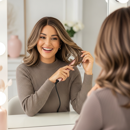 How do I blend my natural hairline with a lace front?