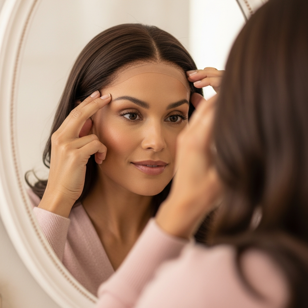 How do I put on a wig correctly?