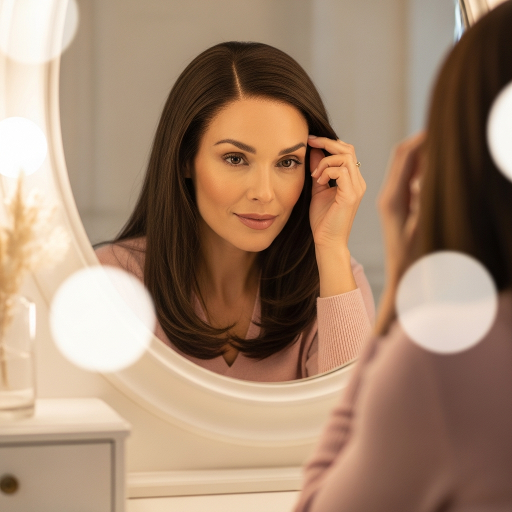 How do I hide the 'bump' of my bio hair under the wig?