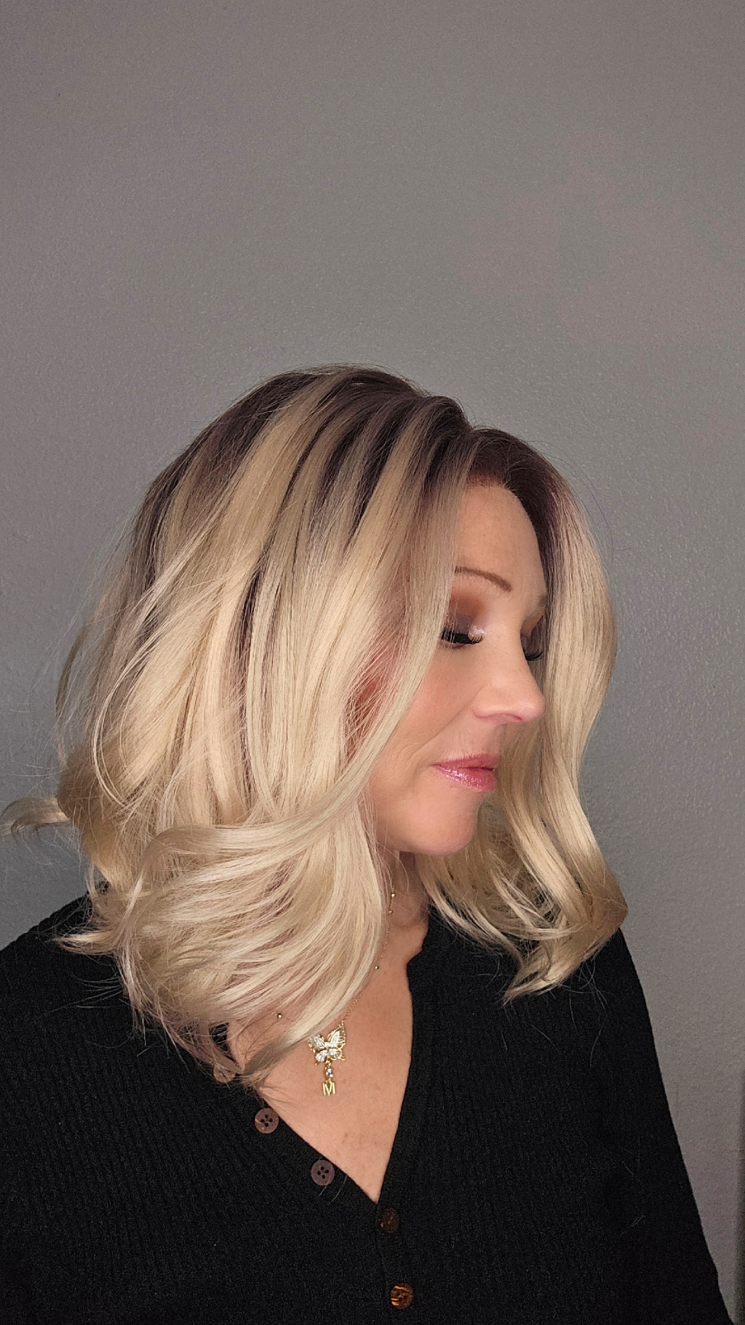 CARKIRA 14" Brenda  13x4 Lace Front Wig with Medium Cap Unisex Heat Friendly Up to 320°F Natural Looking Soft Smooth Realistic Scalp Hairline