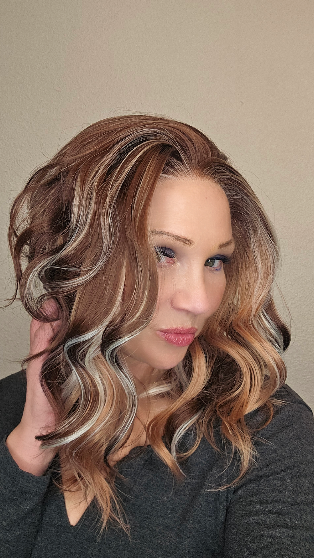 CARKIRA -Grace - Gingerbread Latte 17" 13x4 Lace Front Wig Medium Cap-Scandinavian Hairline