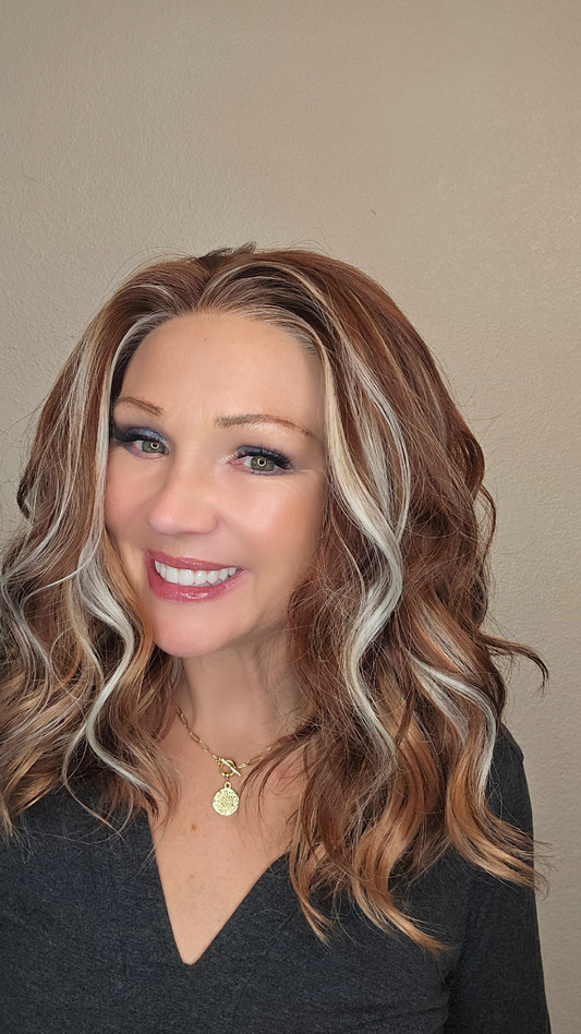 CARKIRA -Grace - Gingerbread Latte 17" 13x4 Lace Front Wig Medium Cap-Scandinavian Hairline