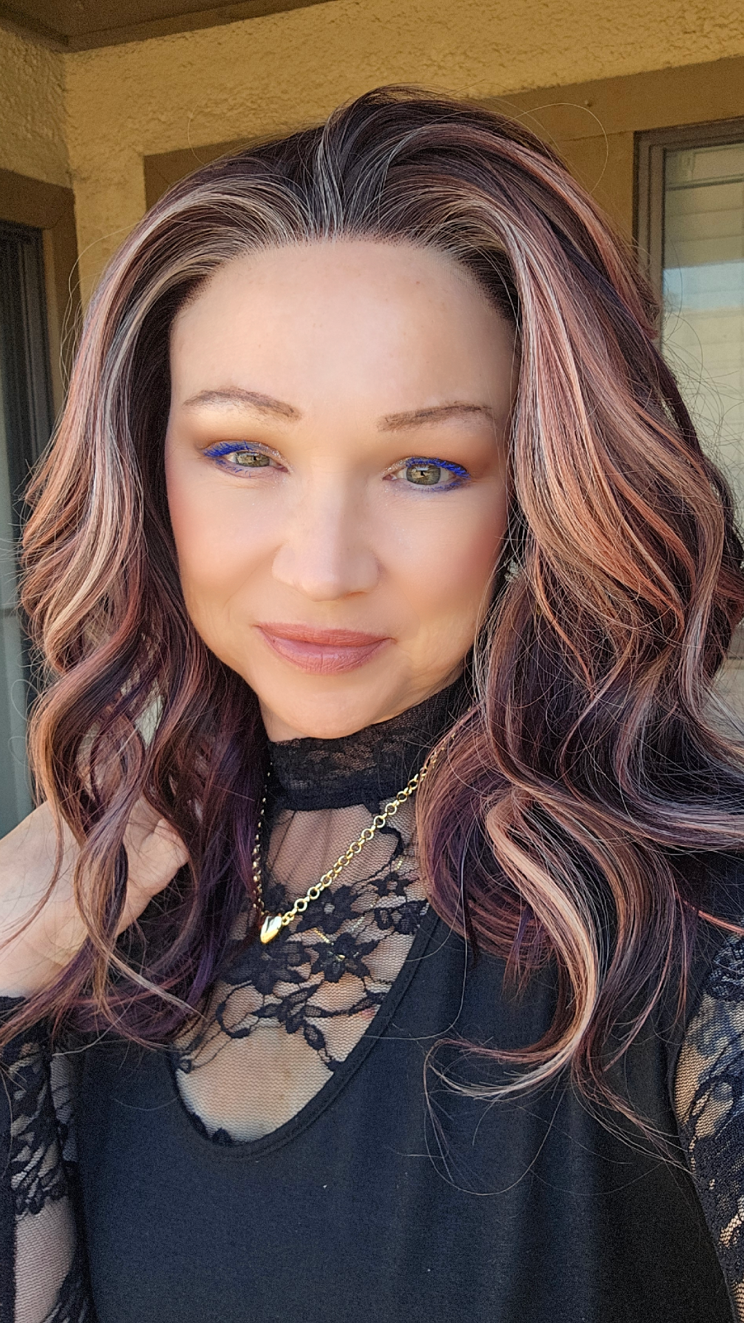 NEW RELEASE CARKIRA Loralei 18" in the Purple Calm Shell Color 13x4 Lace Front Wig with Velcro Adjusters and Medium Cap (Copy)