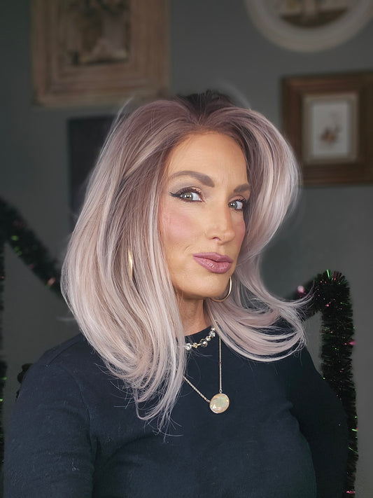 CARKIRA Nina 13x4 Lace Front Wig with Medium Cap Unisex Heat Friendly Up to 320°F Natural Looking Soft Smooth Realistic Scalp Hairline