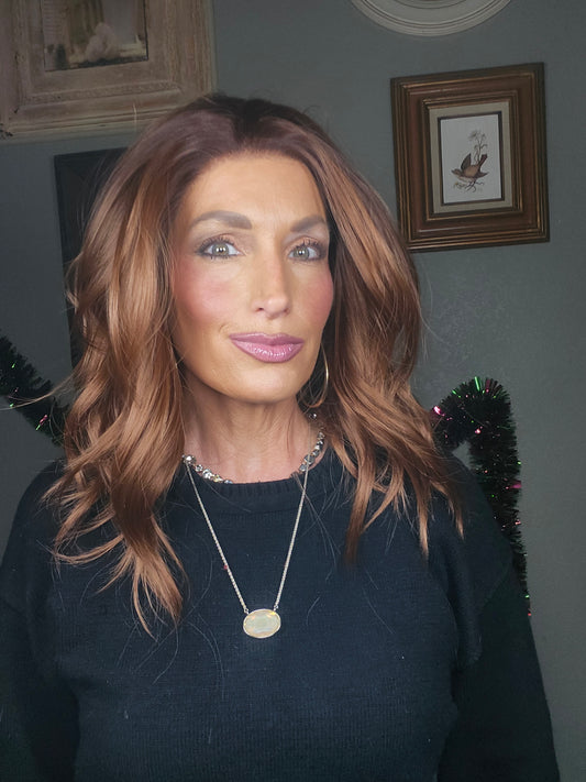 OPEN BOX RETURN: CARKIRA Kerry 16" in the Texas Barbecue Sauce  13x4 Lace Front Wig