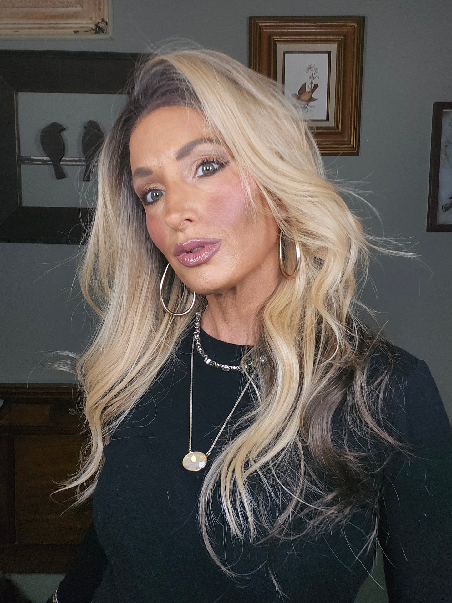 CARKIRA Kiana Ombre Blonde 13x6 Lace Front Wig with Long Brown Body Wave Medium Cap Unisex Heat Friendly Up to 320°F Natural Looking Soft Smooth Realistic Scalp Hairline