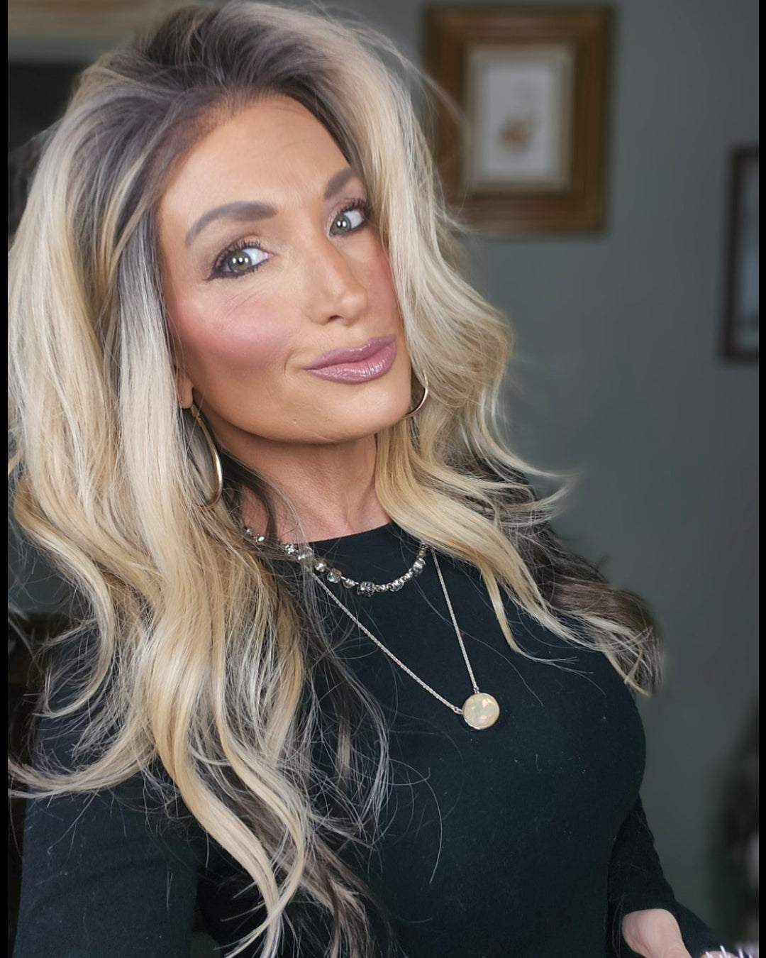 CARKIRA Kiana Ombre Blonde 13x6 Lace Front Wig with Long Brown Body Wave Medium Cap Unisex Heat Friendly Up to 320°F Natural Looking Soft Smooth Realistic Scalp Hairline