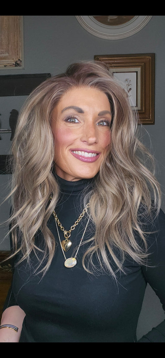 OPEN BOX RETURN: NEW RELEASE CARKIRA 19" Josie High Tea Blonde 13x4 Lace Front Wig with Medium Cap Unisex Heat Friendly