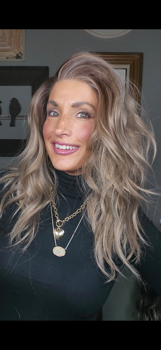 OPEN BOX RETURN: NEW RELEASE CARKIRA 19" Josie High Tea Blonde 13x4 Lace Front Wig with Medium Cap Unisex Heat Friendly