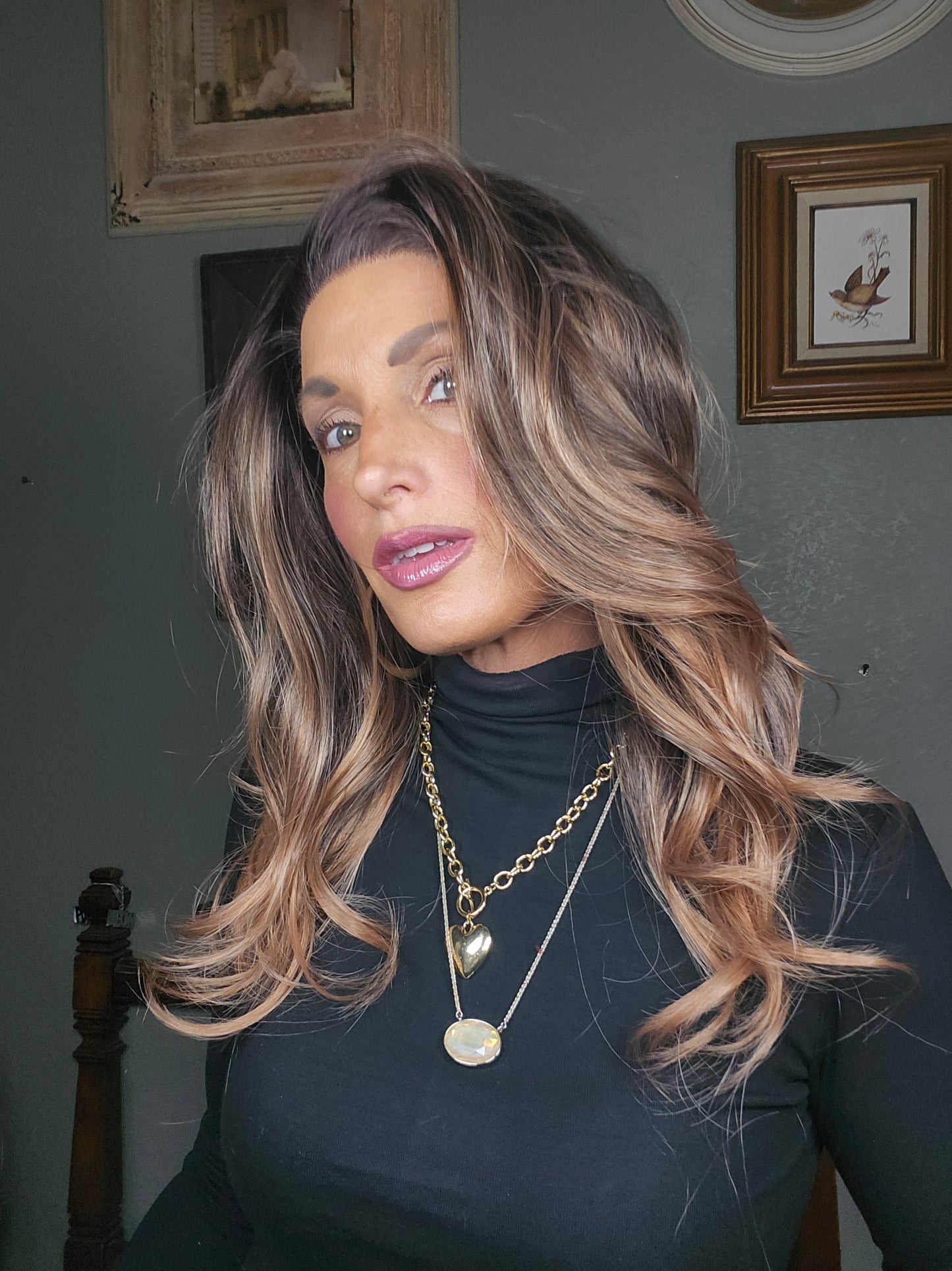 OPEN BOX RETURN - CARKIRA Marielle Rose Gold Dipped Toffee 13x4 Lace Front Wig with Medium Cap Unisex Heat Friendly