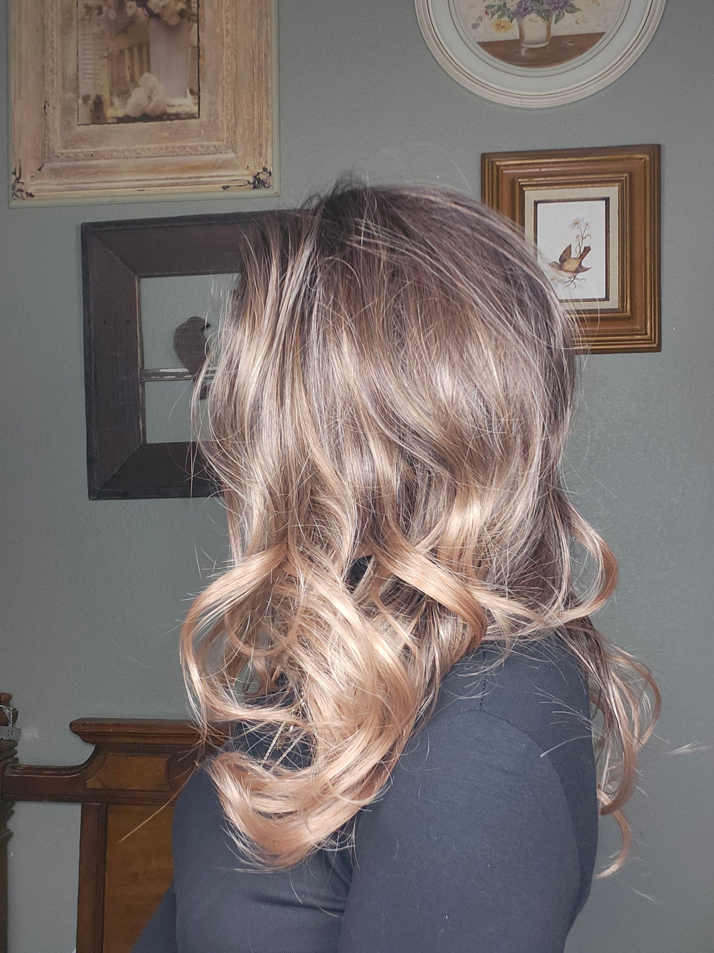 OPEN BOX RETURN - CARKIRA Marielle Rose Gold Dipped Toffee 13x4 Lace Front Wig with Medium Cap Unisex Heat Friendly