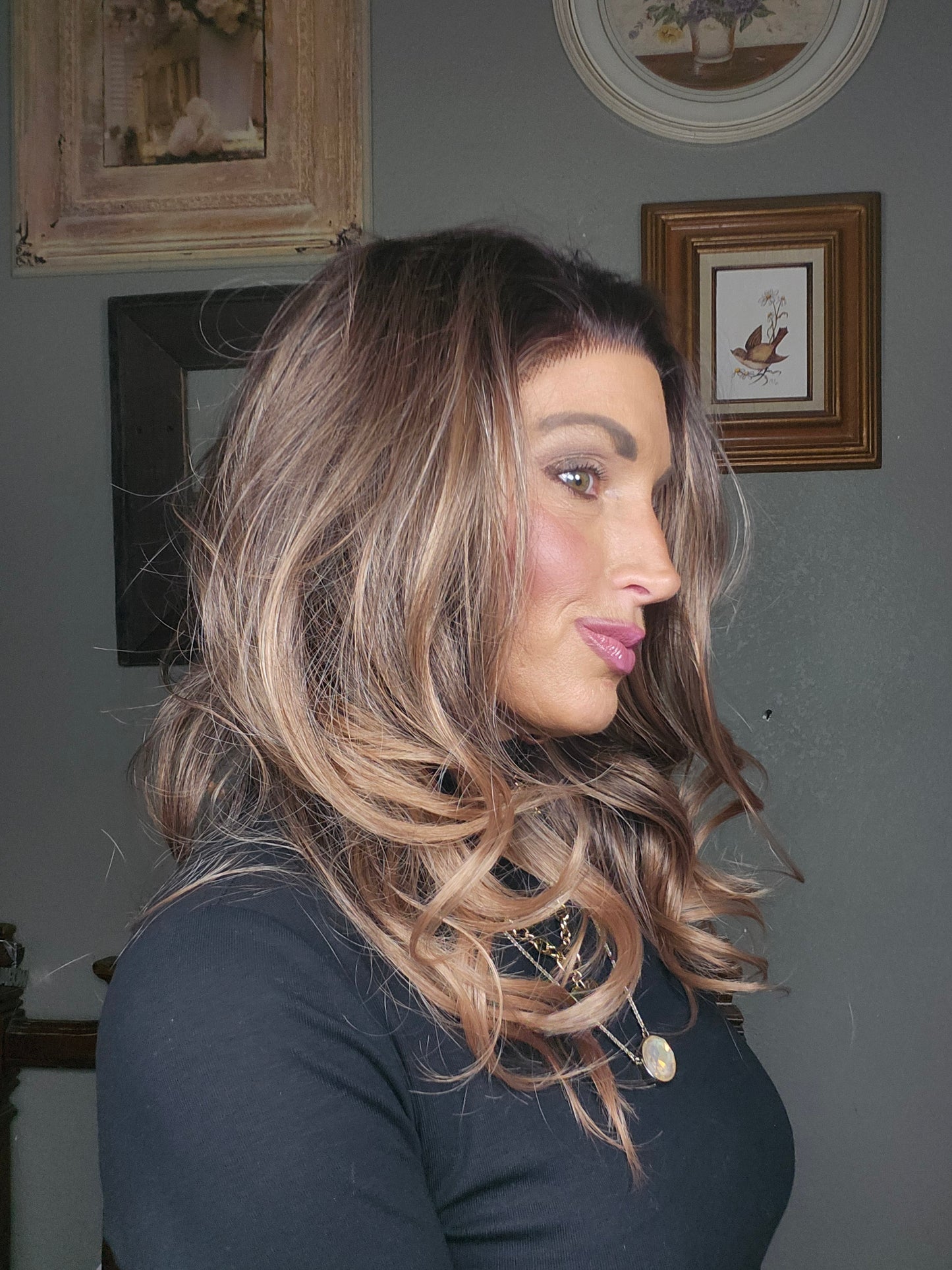 OPEN BOX RETURN - CARKIRA Marielle Rose Gold Dipped Toffee 13x4 Lace Front Wig with Medium Cap Unisex Heat Friendly