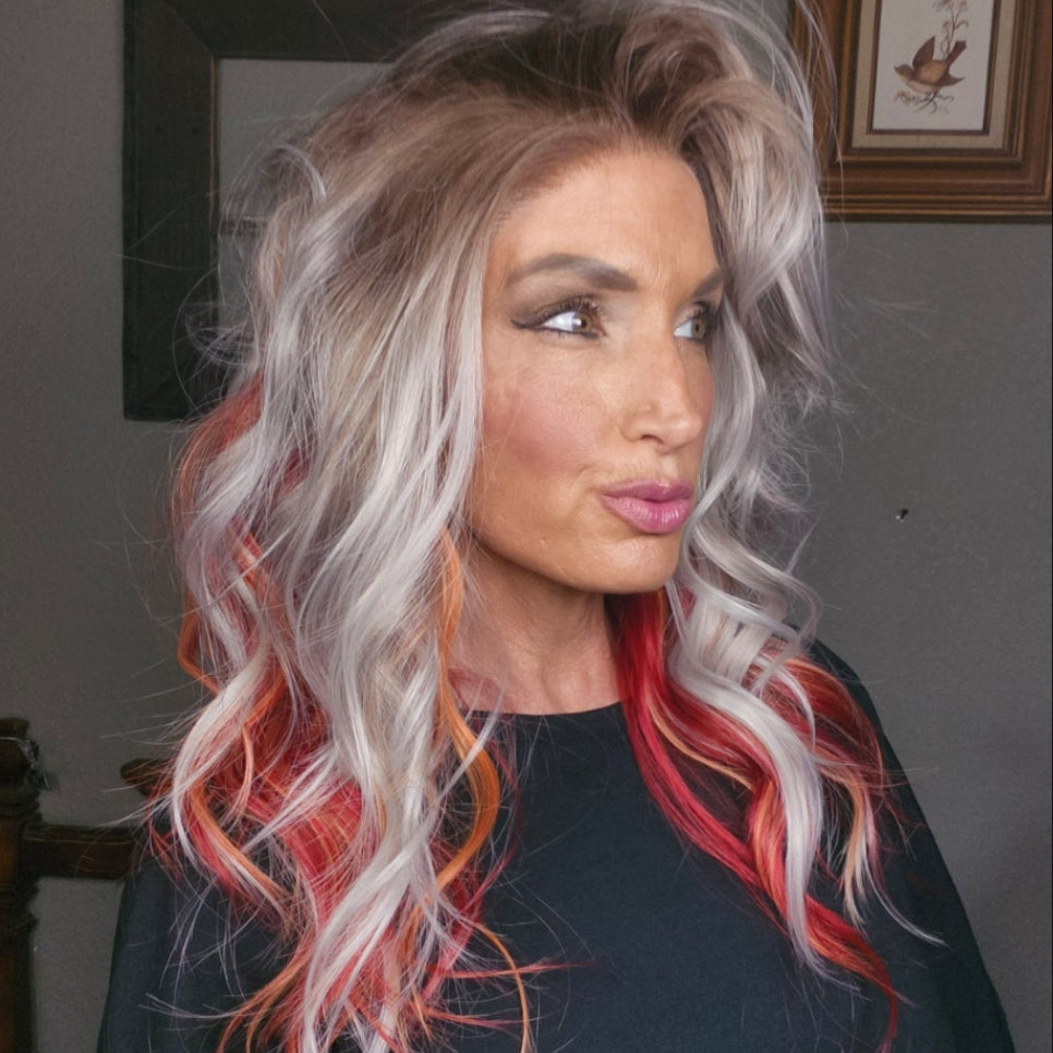 CARKIRA Rizz in the Color Hot Rod 20" 13x4 Lace Front Wig with Medium Cap