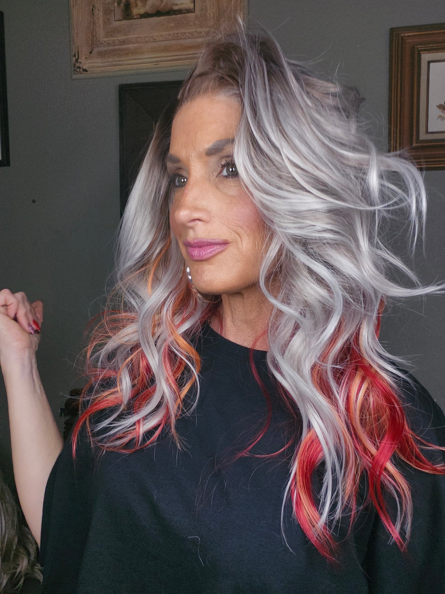 CARKIRA Rizz in the Color Hot Rod 20" 13x4 Lace Front Wig with Medium Cap