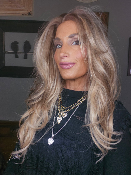 CARKIRA - Daphne - Golden Blonde Mixed with Bronde- 13x4 Lace Front - Medium Cap - FREE SHIPPING