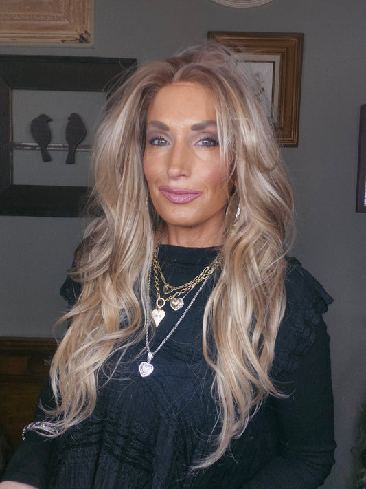 CARKIRA - Daphne - Golden Blonde Mixed with Bronde- 13x4 Lace Front - Medium Cap - FREE SHIPPING