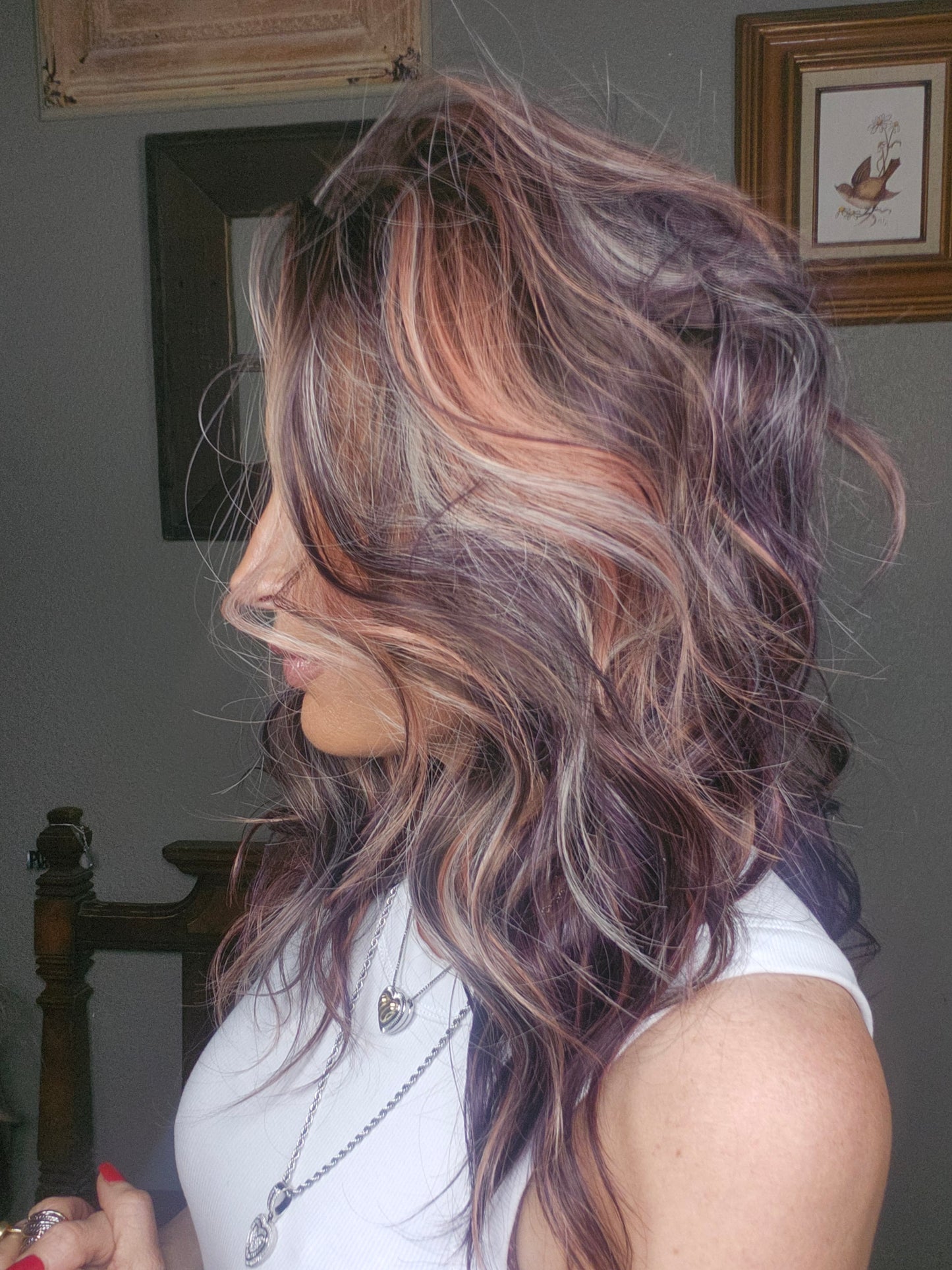 NEW RELEASE CARKIRA Loralei 18" in the Purple Calm Shell Color 13x4 Lace Front Wig with Velcro Adjusters and Medium Cap (Copy)