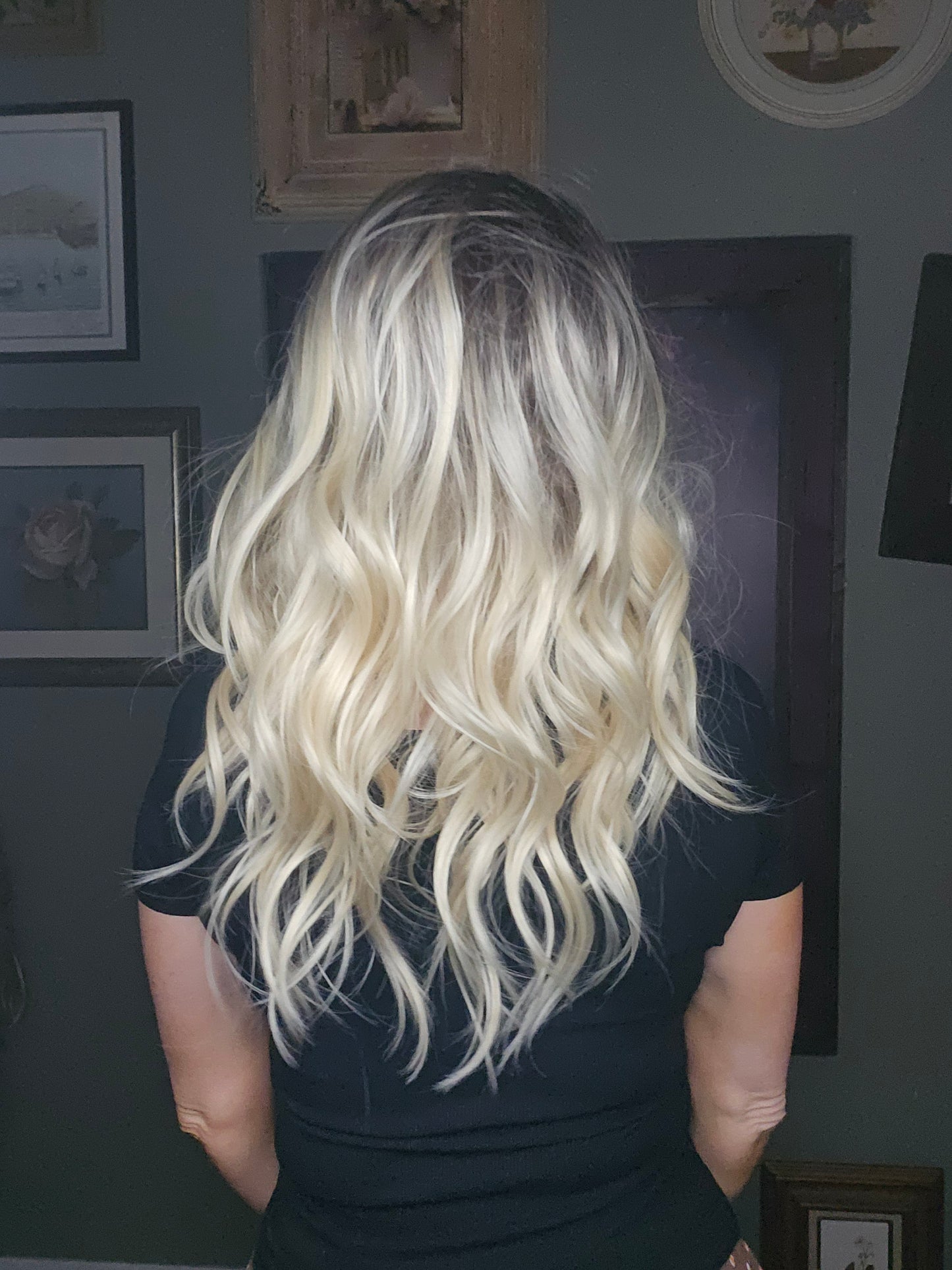 CARKIRA Brielle 20-24" in Banana Split Blonde with a Fudge Shadow Root 13x4 Lace Front Wig 20" with Average Cap