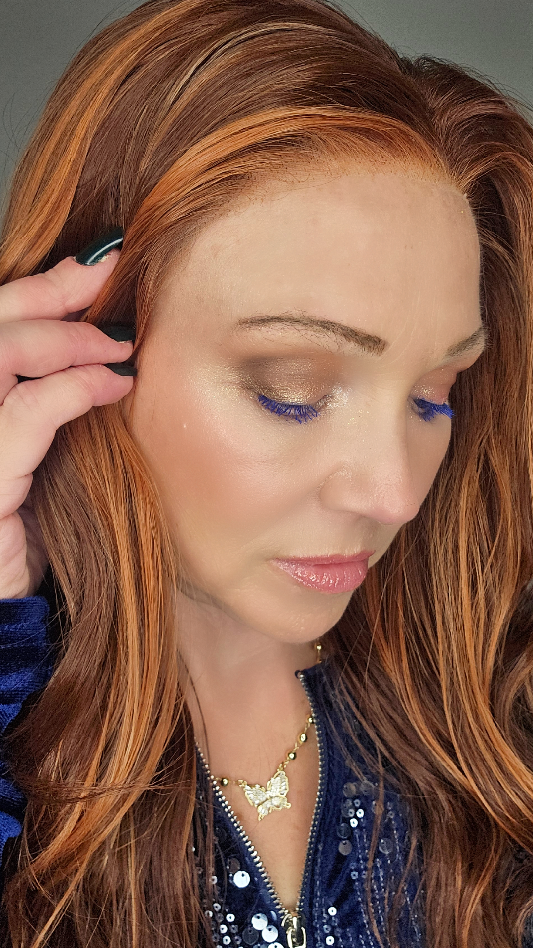 CARKIRA Erica Auburn with Copper Highlights 13x4 Lace Front Wig Heat Friendly