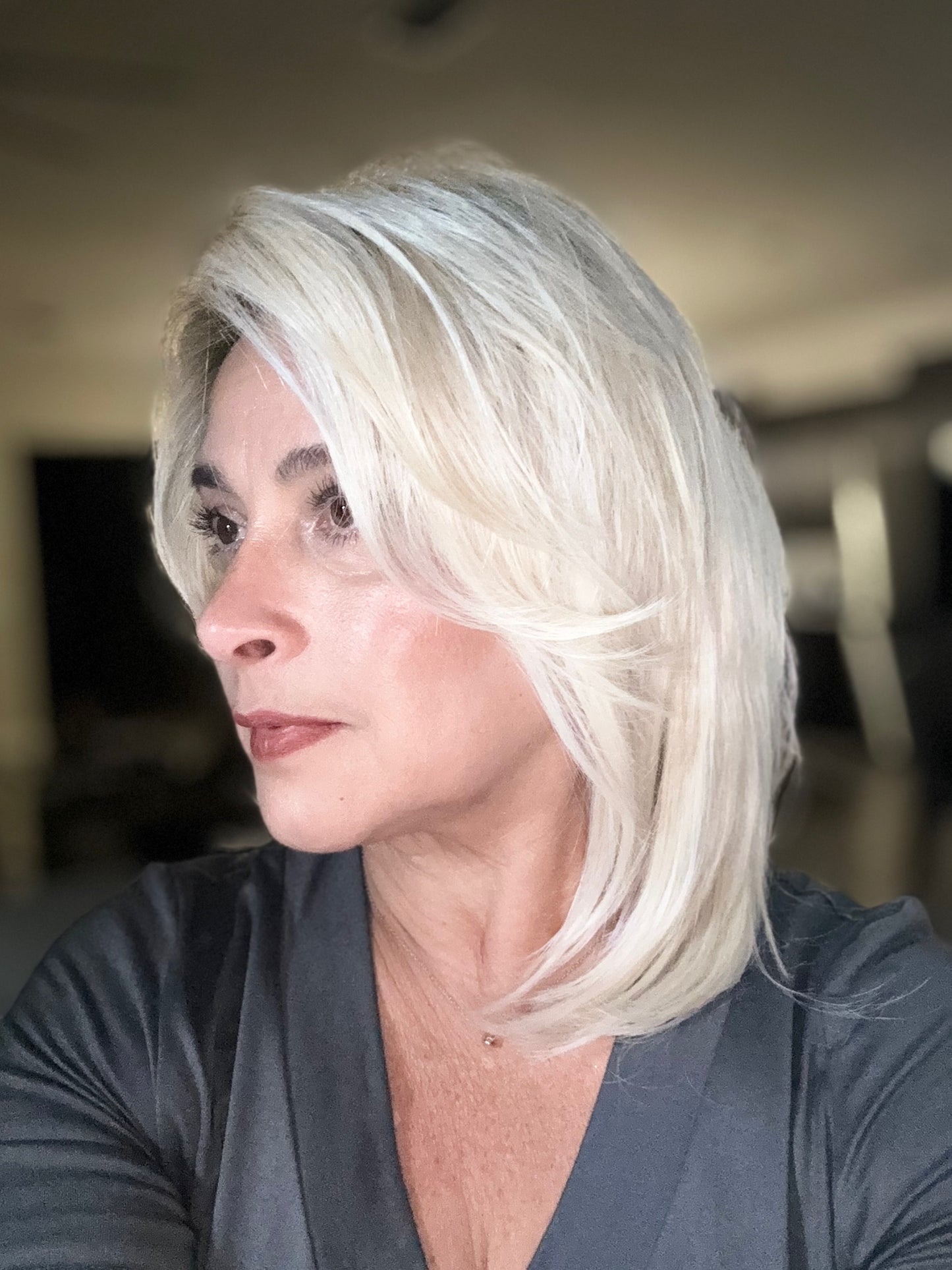 Casual Carlie - Styles by Selene- Heat-friendly Left Mono-part - Tress Allure-Boss Crowns Collab Style