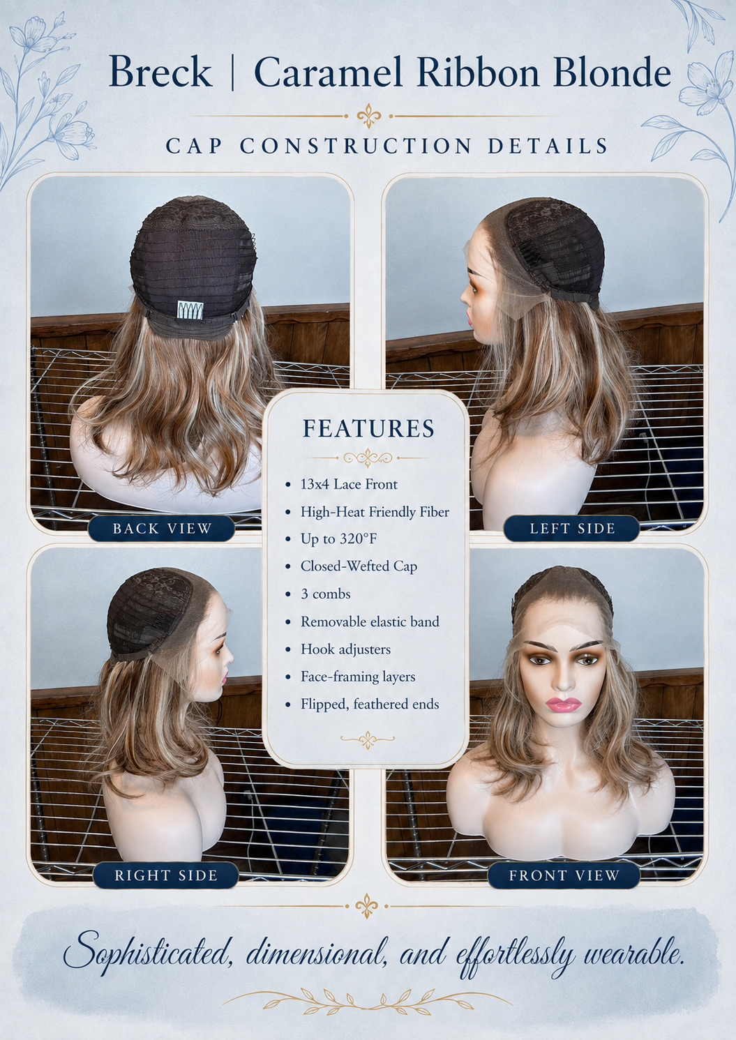 CARKIRA Breck Caramel Ribbon Blonde