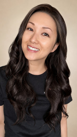 CARKIRA Cecy with the Scandi 24-26" in the Violet Washed Dark Brunette 13x4 LUXURY LACE Lace Front Wig with Average Cap