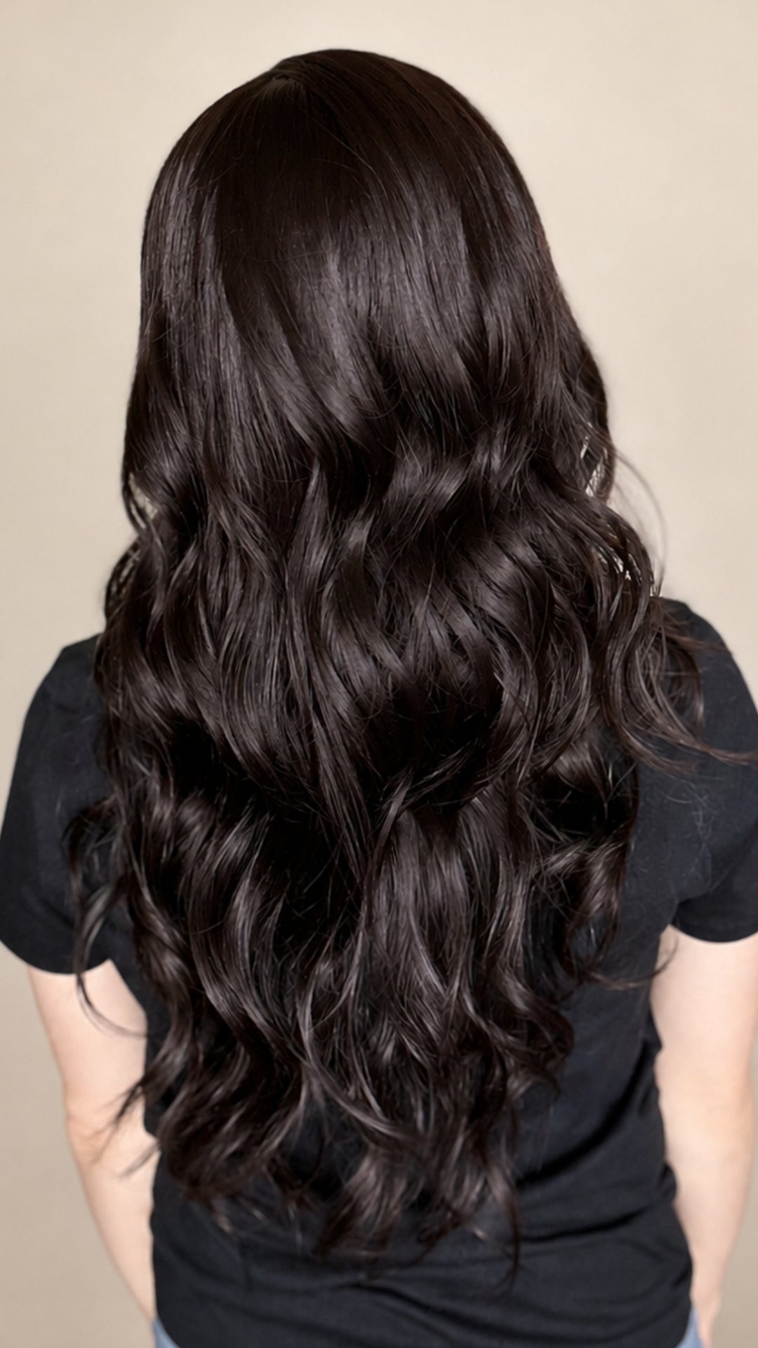 CARKIRA Cecy with the Scandi 24-26" in the Violet Washed Dark Brunette 13x4 LUXURY LACE Lace Front Wig with Average Cap