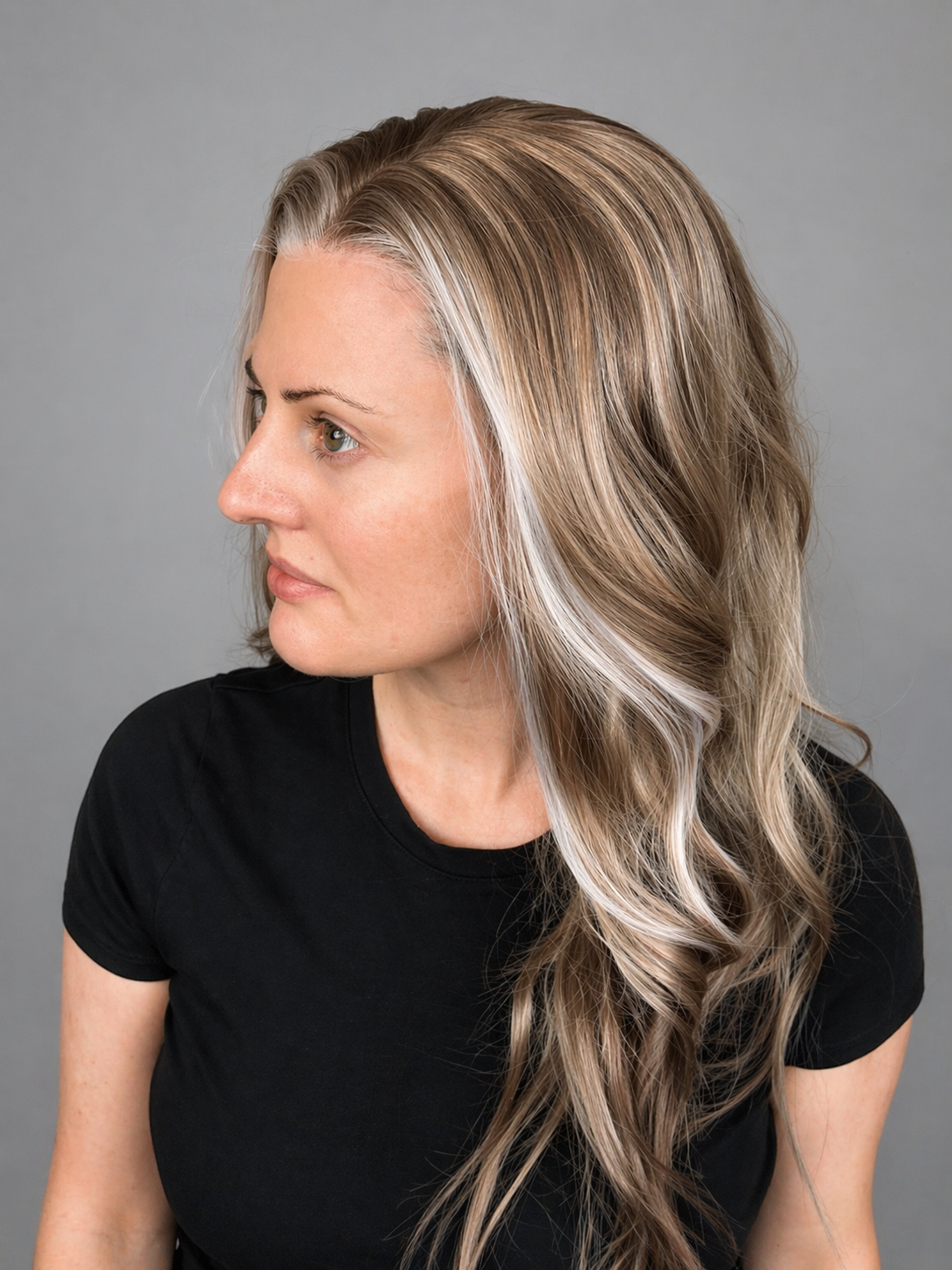 CARKIRA Zoe Moonstone Mocha 21-22 Inch 13x4 Lace Front Synthetic Wig Glueless Natural Hairline Heat-Friendly