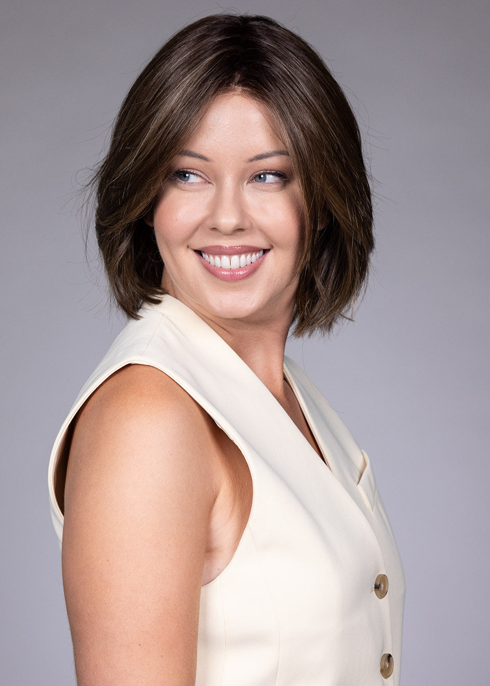 Dublin by Belle Tress in Coolest Ash Brown-R, styled