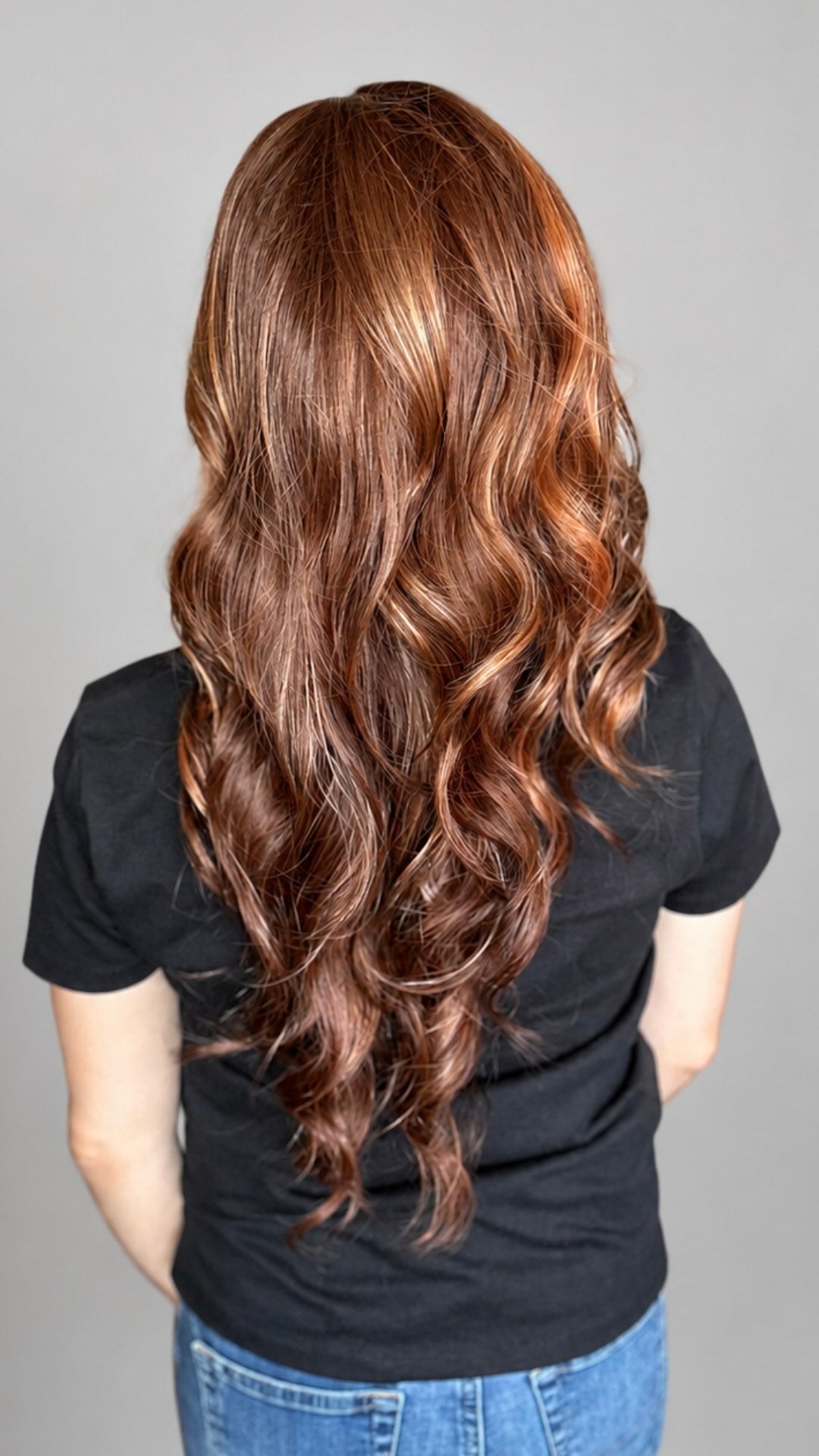 CARKIRA Erica Auburn with Copper Highlights 13x4 Lace Front Wig Heat Friendly