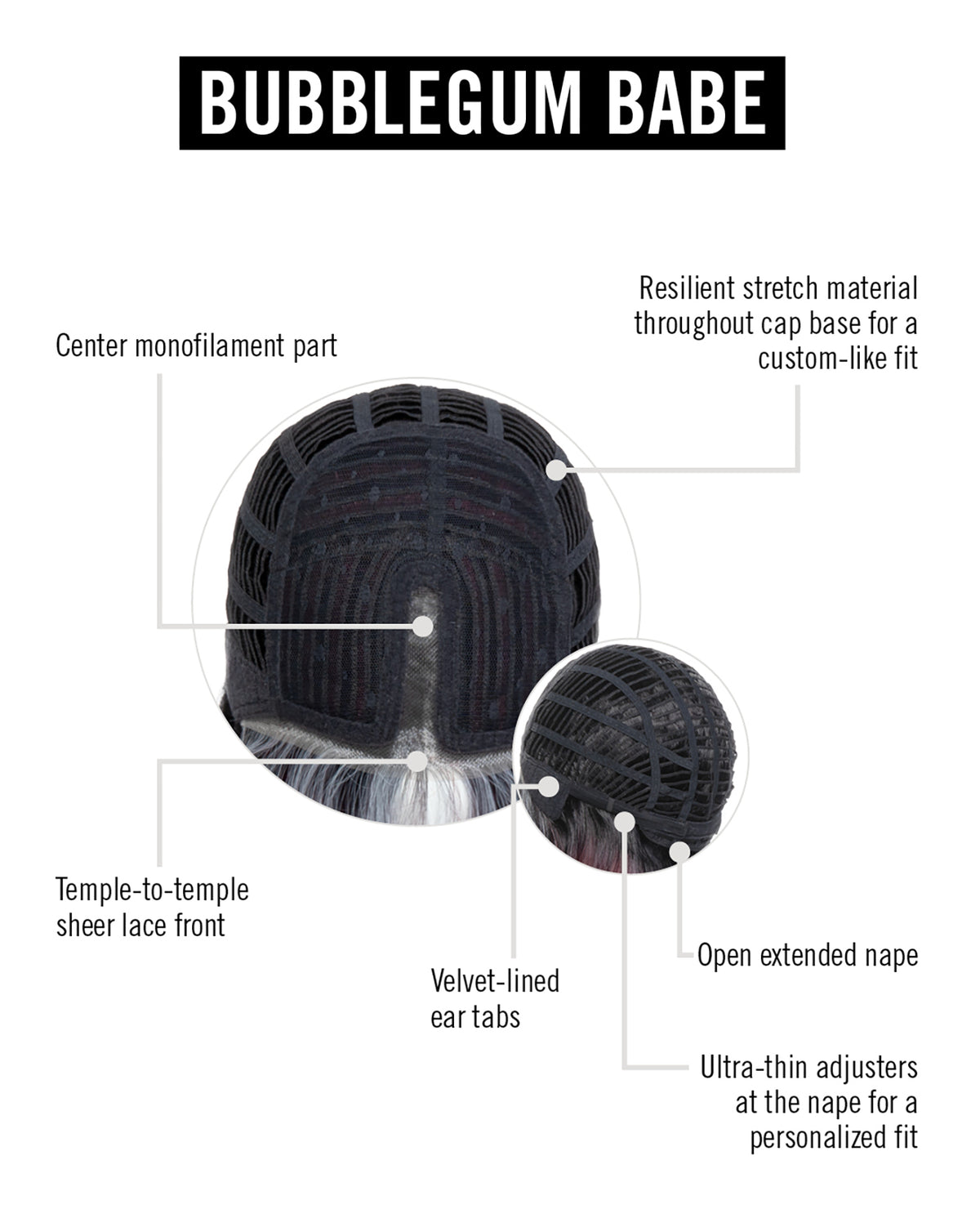 Bubblegum Babe Cap Construction