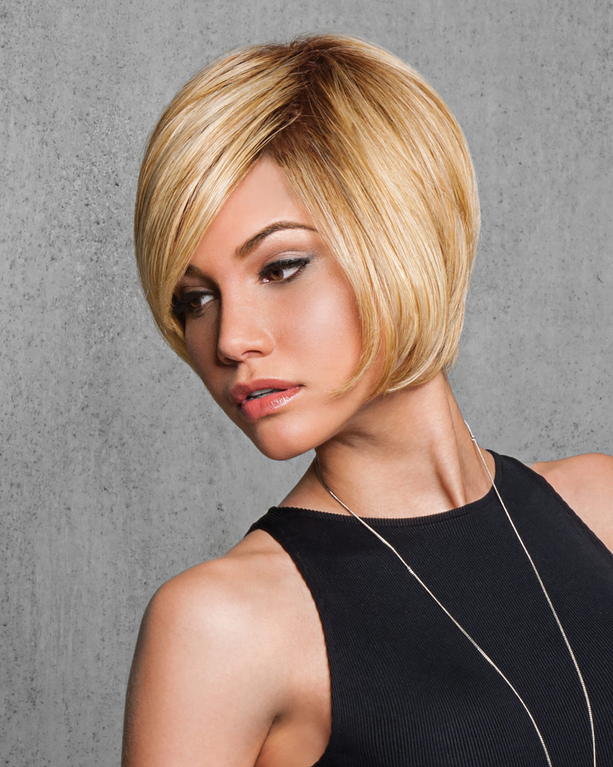 Layered Bob in SS25 Rooted Ginger Blonde