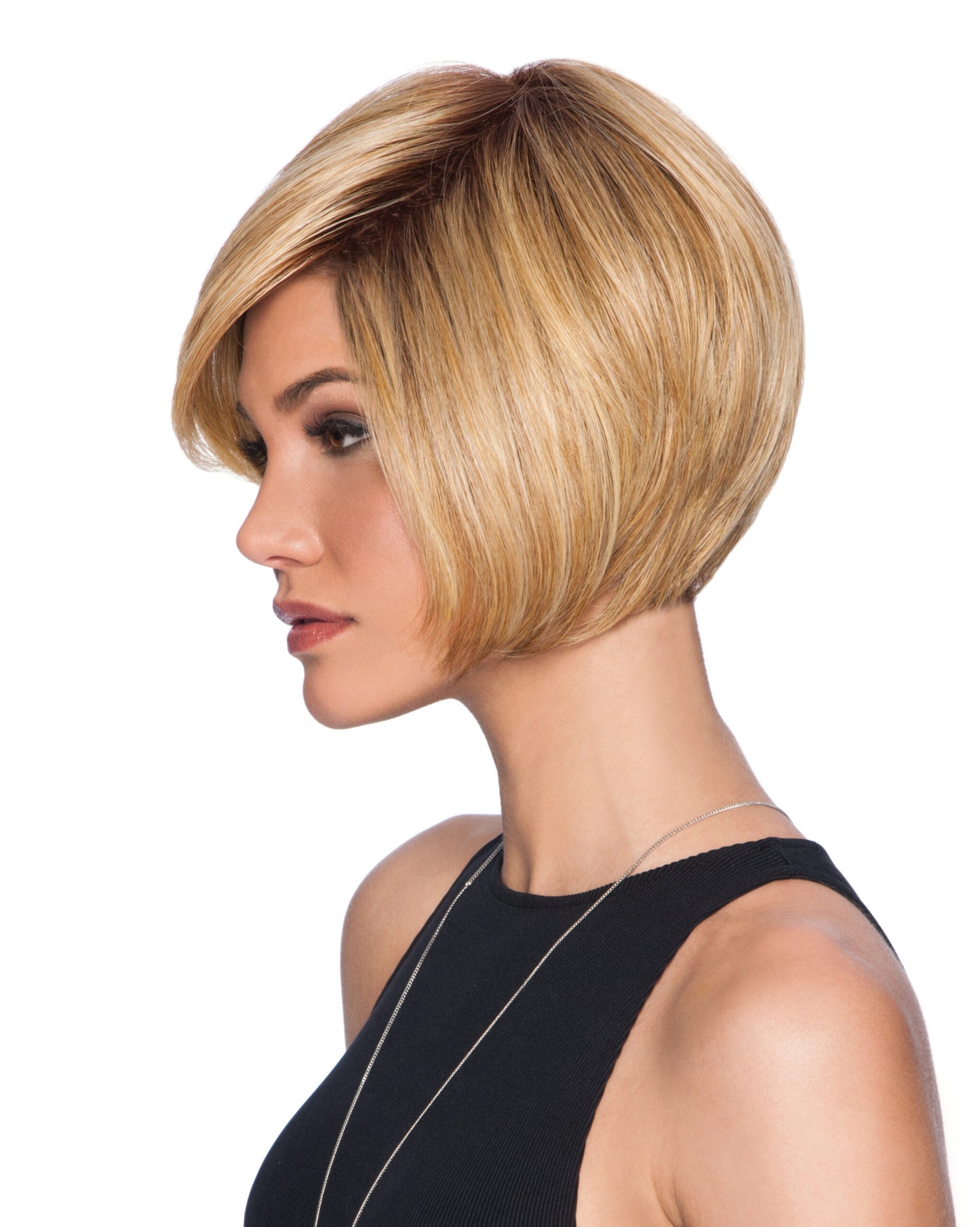 Layered Bob in SS25 Rooted Ginger Blonde