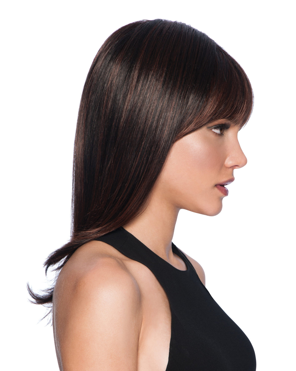 Long with Layers in R435S+ Glazed Black Cherry