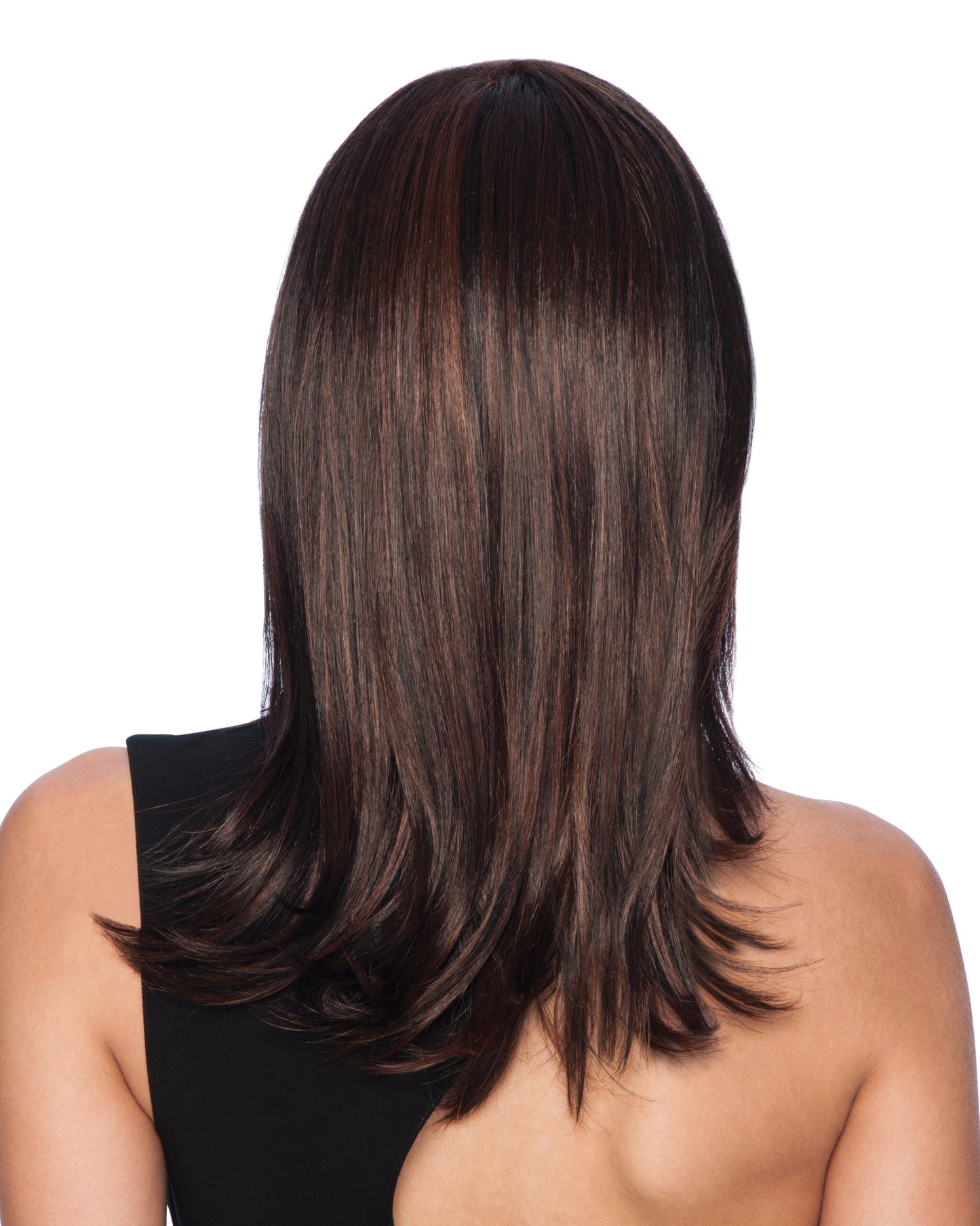 Long with Layers in R435S+ Glazed Black Cherry