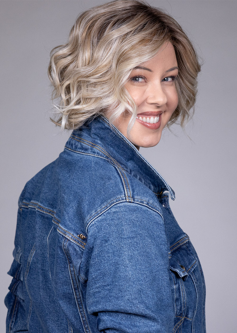 Houston by Belle Tress in Milkshake Blonde-R, styled