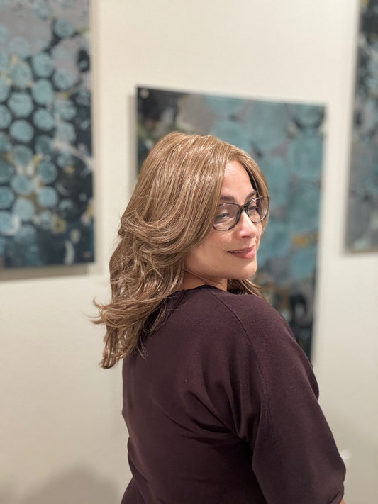 Glam Reimagined #33 in Praline Swirl (12 R) TressAllure Full Mono Collab Style