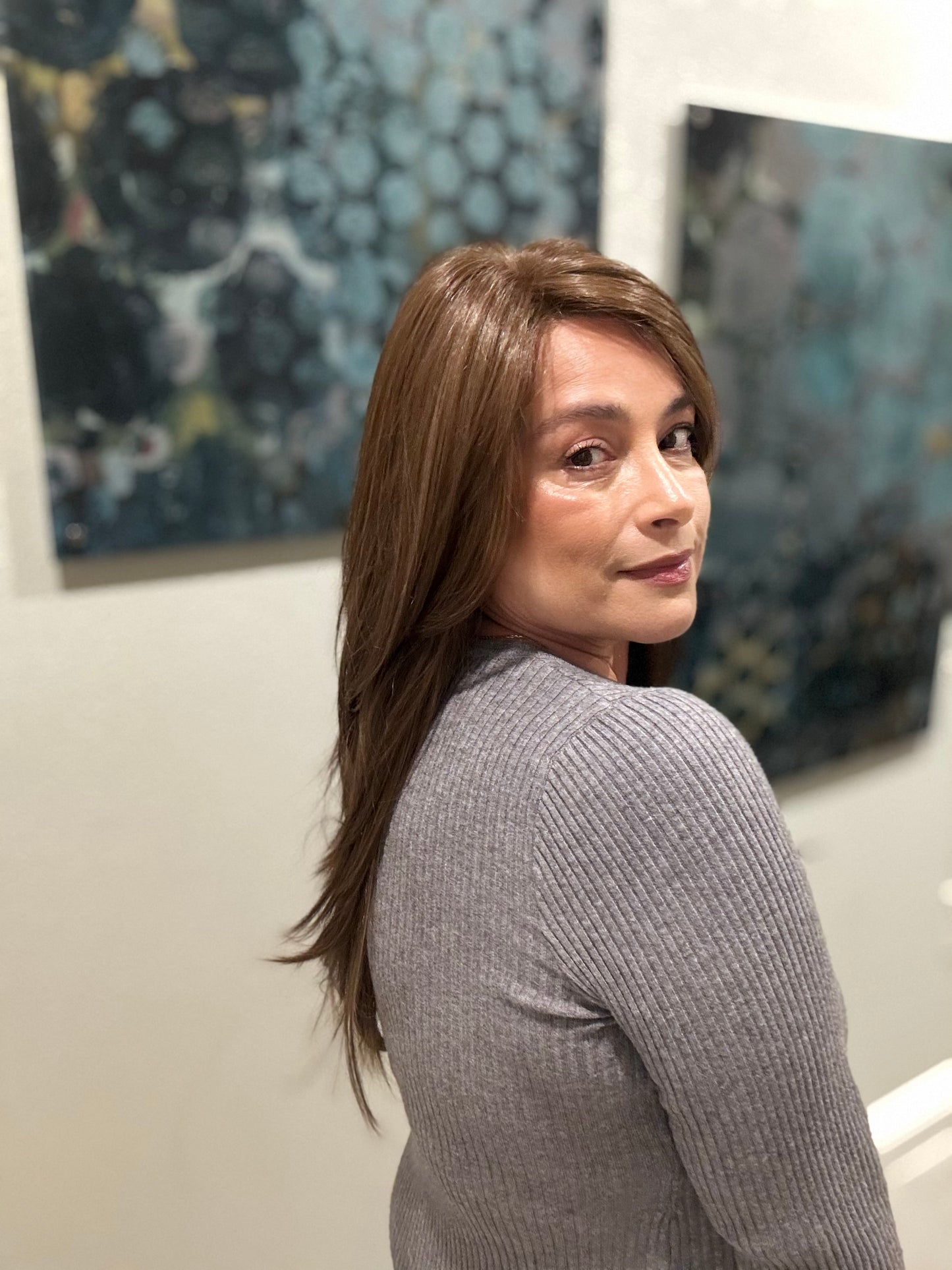 Lorna Glam in Mocca Dawn (10 R) TressAllure Full Mono Collab Style